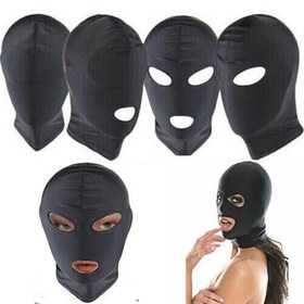 Resim Fantezi Fetish Maske Spandex Siyah 