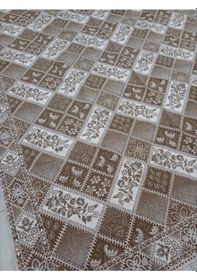 Resim Savan Dokuma Halı Örtüsü 6m² 200 300cm Kale Kahve2 Kahverengi 