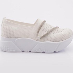 Resim Dgn M030 Kadin Taş İpli Kalin Taban Sneaker 