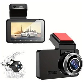 Resim Dashanshop 32g Card 1080p Araç Kamerası 3 Inç Geniş Açı Lens Yüksek Çözünürlüklü Gece Görüşü Sürekli Kayıt 