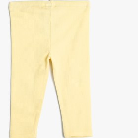 Resim Kız Bebek Basic Tayt Beli Lastikli Pamuklu Aplike Detaylı Pamuklu 