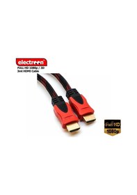 Resim Electroon 3Metre Örgülü Hdmı Kablo 