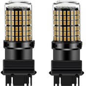 Resim Moveevo 3157 T25 Led Fren Lambası - 3014-144smd 1500lm 12-24v Ip68 Su Geçirmez, Siyah Alüminyum, 2 Adet Paket 
