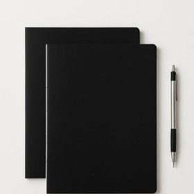 Resim Fark Tanıtım Özel Tasarım Siyah Kraft Kapaklı A4 Defter - 180 Derece Açılabilir, Sırtı Dikişli,%100 El İşçiliği, Ofis, Okul, Günlük Kullanım İçin İdeal Defter (Noktalı) 