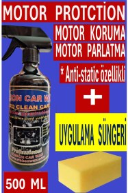Resim Motor Protoction Motor Koruyucu-parlatıcı 500 Ml + Uygulama Süngeri 