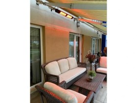 Resim Hottable Classic Plus 4000 Watt Uzaktan Kumandalı Isı Kademeli Su Geçirmez Dış Ortam Isıtıcı 