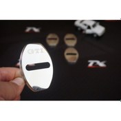 Resim Volkswagen Gti Krom Metal 3M Kapı Kilidi Logo 4 Lü Set 