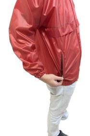 Resim HNsport Erkek Yağmurluk Rüzgarlık Sporcu Yağmurluğu Kapşonlu Antrenman Yağmurluğu 