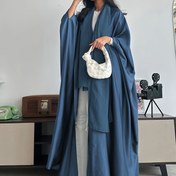 Resim 100% Polyester, Bol Kesim, Makinede Yıkanabilir, Her Mevsime Uygun, Hicab Eşarp - Zarif Orta Doğu Esintili Uzun Abaya ile Yarasa Kollu ve Uyumlu Başörtüsü 