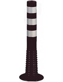 Resim Siyah Delinatör 75 Cm Esnek Şerit Ayırıcı Trafik Otopark Delinatör 