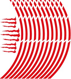 Resim Reflektör Universal Kesik Jant Şeridi Kırmızı N11.958 