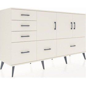 Resim Kronos Konsol 4 Raflı 6 Çekmeceli 3 Kapaklı 176x59x99 Aytaşı-ayta Aytaşı-aytaşı 