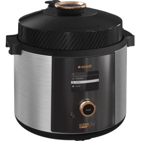 Resim Arçelik Gurme Şef Pro 5.5 L Tek Hazneli Çok Amaçlı Pişirici - Isı Ayarı, Basınç Kontrolü, Sıcak Tutma ve Zamanlayıcı Özellikleriyle Paslanmaz Çelik 
