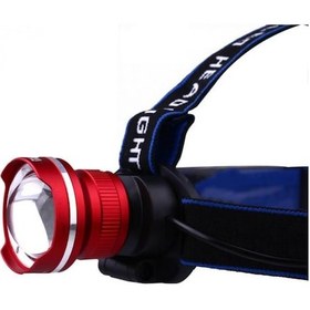 Resim Orjinal 800 Lümen T6 Şarjlı Kafa Feneri Çok Renkli 