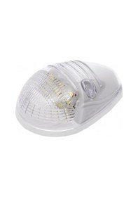 Resim Ahmet Otomotiv Mini Marker Beyaz Tepe Lamba Ledli Universal 12v-24v 
