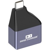 Resim Swiss Charger SCC-30051 Type-C to VGA Dönüştürücü Adaptör 