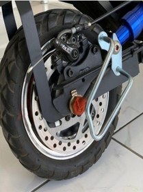 Resim Scooter E-bike Arka Motor Koruma Demiri Scooter Bisiklet Aksesuar Gümüş 