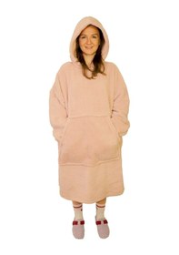 Resim Rokeff Wellsoft Tek Kişilik Giyilebilir Battaniye Pembe S/m 