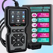 Resim Profesyonel OBD2 Tanısal Tarayıcı, USB ile Çalışan Motor Arıza Dedektörü, Kod Okuyucu, Pil Test Cihazı, I/M Hazır Durumu, 1996'dan Beri Tüm Arabalar için OBD II Protokolüne Sahip Temizleyici, 10 Dili Destekler, Pil Gerekmez 