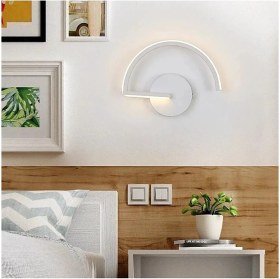 Resim Modavize Alüminyum Alex Modern Tasarım Beyaz Renk Gün Işığı Ledli Banyo - Mutfak - Salon LED Duvar Aplik LED 