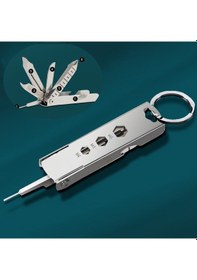 Resim Sones Sım Kart Tepsisi Çıkarıcı, Tornavida, Şişe Açacağı Vb. İle 5'i 1 Arada Çok Amaçlı Küçük Dış Mekan Aletleri 