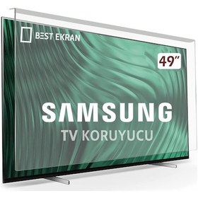 Resim Bestekran Samsung Uyumlu 49M5000 TV Ekran Koruyucu Samsung Uyumlu 49" İnç 123 Cm TV Ekran Koruyucu 