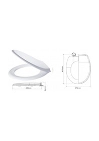 Resim Hakersan Icon Yavaş Kapanan Klozet Kapağı Beyaz 