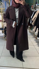 Resim KAŞMİR OVERSIZE KABAN - Bordo / M 