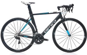 Resim CARRARO RACE 062 AERO YOL BİSİKLETİ 540H 22-V MAT SİYAH-BEYAZ-TURKUAZ 