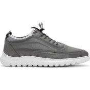 Resim Derimod Erkek Gri Bağcıklı Deri Casual Sneaker 