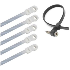 Resim Powermaster Pm-26330 Vida Delikli Kablo Bağı Plastik Kelepçe 100lü Paket Beyaz 3.6x150mm 100 Adet 