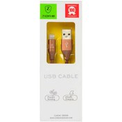 Resim HTstore Zore Metal Uçlu Lightning Usb Kablo-Kahverengi 