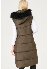 Resim Dewberry Bayan Yelek Z6741 Haki 