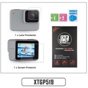 Resim Bir Koruyucu-shoot Çift Lcd Ekran Ve Lens Camı Koruyucu Gopro Hero 7 Gümüş Beyaz Kamera Koruyucu Film Go Pro Hero 7 Gümüş 