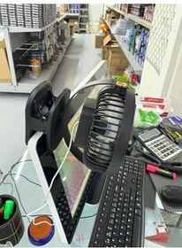 Resim Evde Ofiste Araçta Vantilatör 12-24 Volt 6 Inç Mandallı Usb Ve Çakmaklık Girişli 
