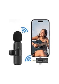 Resim Hadron Hdx2781 Type-c Lightning Ve 3.5mm Kablosuz Tekli Yaka Mikrofon Seti 