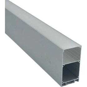 Resim LED Alüminyum Profil Siyah Kasa 1 Metre 85X85MM Opak Pleksi Kapak Yan Kapak Montaj Yayı 8413 