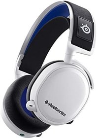 Resim SteelSeries ARCTIS 7P+ kablosuz oyun kulaklığı, 2,4 GHz kayıpsız oyun kulaklığı, 30 saat pil ömrü, USB-C, 3D ses, PS5, PS4, PC, Mac, Android ve anahtar için, beyaz 