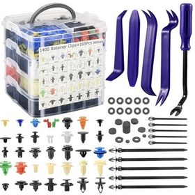 Resim Cordial 1565 Parça Araç Raptiye Klips Kit 36 Ebat Universal Toyota Gm Ford Honda 