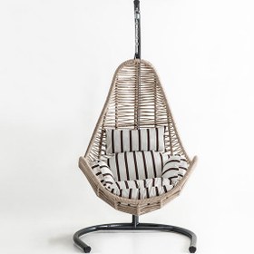 Resim Zen Modern Salıncak - Krem İp / Zebra Kumaş 