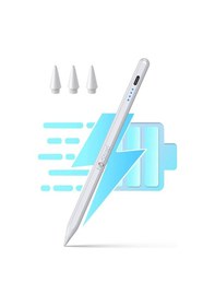 Resim Novstrap Apple Uyumlu iPad Air 4/5 Nesil 10.9" İle Dokunmatik Kalem Pencil Dz890 Avuç İçi Reddi 3 Adet Uç 
