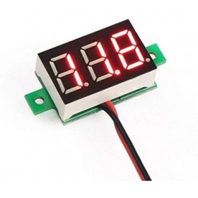 Resim Dijital Mini 0.28'' 4.5-30v Dc Kırmızı Voltmetre 