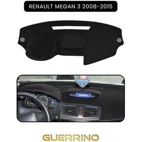 Resim Renault Megan 3 2008-2015 Torpido Koruma Halısı Siyah Kenar 