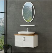 Resim Minar Vera Banyo Dolabı 85cm As2k+1ea1r+tzg Beyaz 