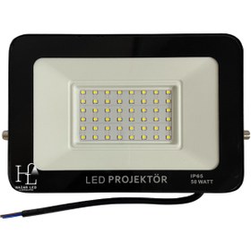 Resim Hazar Led 12-24 Volt 50 Watt Tablet Projektör Beyaz SMD Led Projektör 