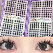 Resim 320 Manga Kirpik Kümesi Keskin Kirpikler, DIY Kirpik Uzatma, 13 mm Uzunluk 0.07 Kalınlık Doğal Görünüm Anime Kirpik Kümesi İnce Kore Makyaj Kirpikleri, Asya Tarzı Yeniden Kullanılabilir Başlangıç Dostu 