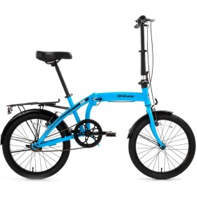 Resim Bisan Twin V Fren Vitessiz 20 Jant Katlanır Bisiklet Açık Mavi Siyah 