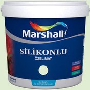 Resim Marshall Buz Beyazı 15 Litre Silikonlu Özel Mat Su Bazlı İç Cephe Boyası (MARSHALL.5134334) 