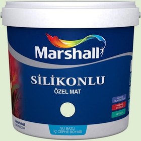 Resim Marshall Buz Beyazı 15 Litre Silikonlu Özel Mat Su Bazlı İç Cephe Boyası (MARSHALL.5134334) 