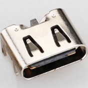 Resim Type-C Usb Soket 6 Pin Smd USB 3.1 Cep Tel. Konnektör Şarj Dişi Diğer